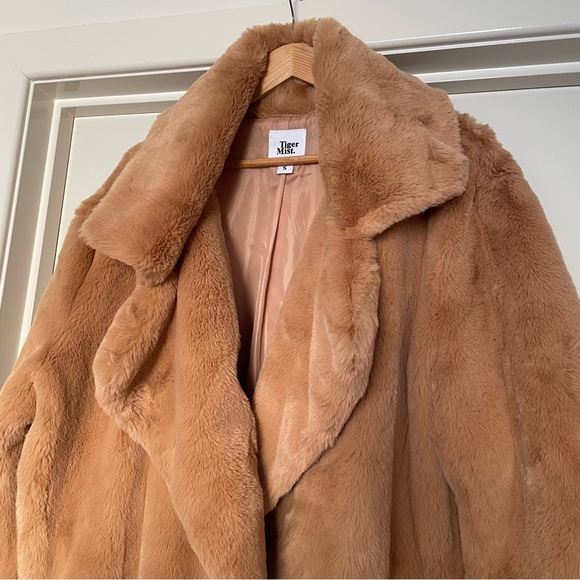 ❌SOLD❌Tiger Mist Faux Fur Coat 🤎NWOT - Picture 7 of 10